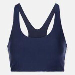 Girlfriend Collective Paloma Racerback Sports Bra Navy NWT Size L Studio Yoga